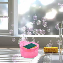 12589 Double Layer Liquid Soap Dispenser With Pump And Sponge Practical For Hotel Sink Clear Soap Dispensing Liquid Pump Bottle For Home  Kitchen Rectangle ( 2 In 1 )